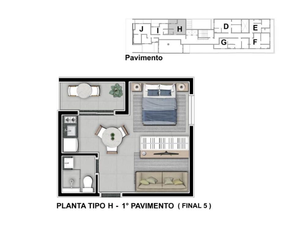 Apartamento, 1 quarto, 54 m² - Foto 29