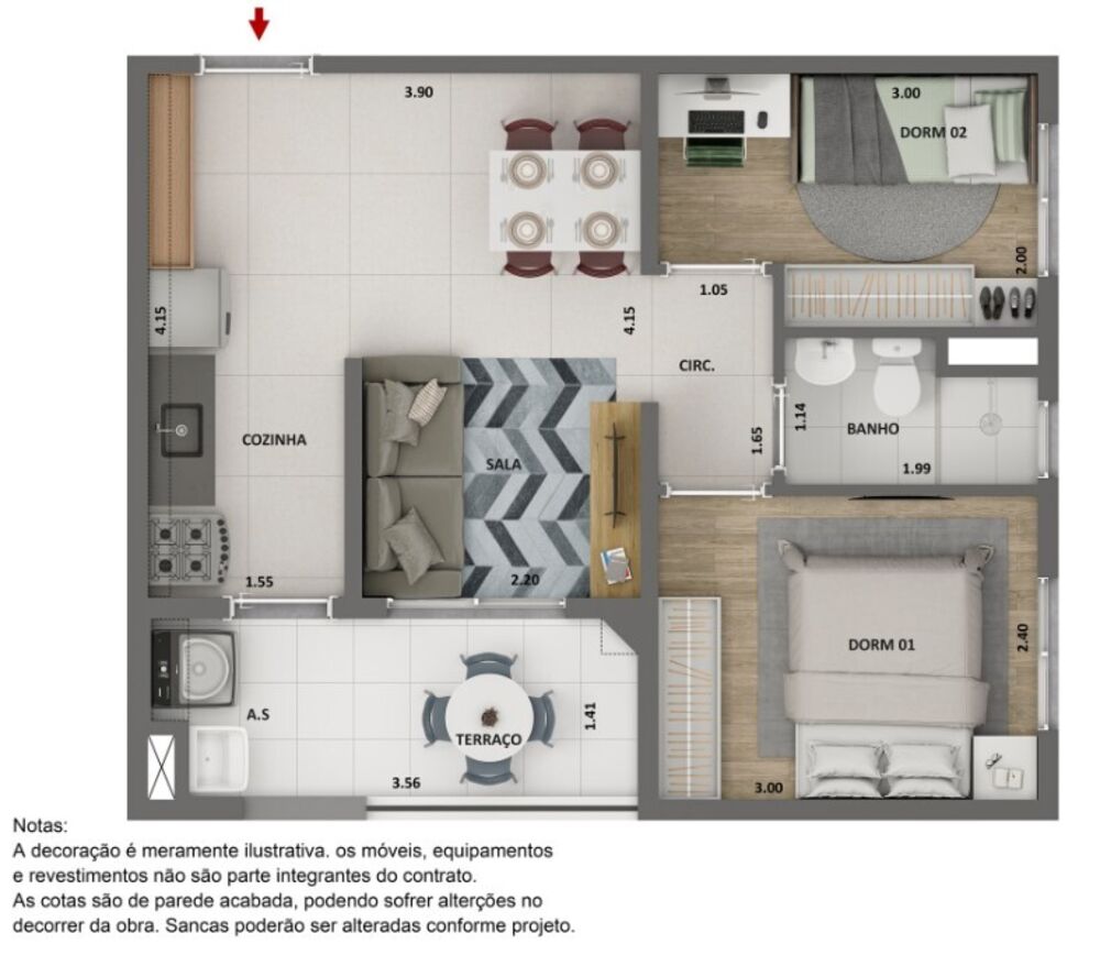 Apartamento, 1 quarto, 34 m² - Foto 4