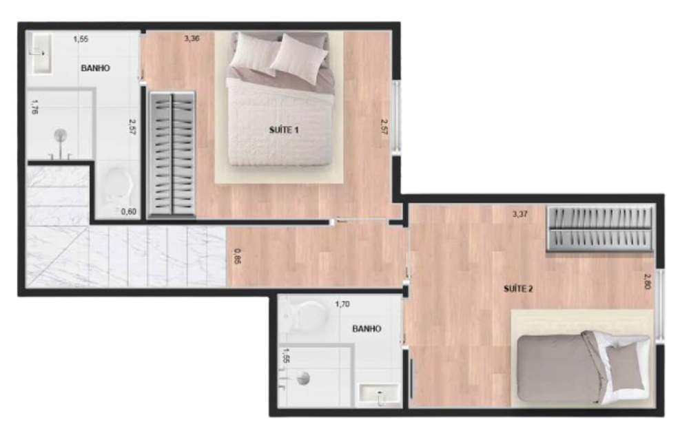 Apartamento, 2 quartos, 42 m² - Foto 20