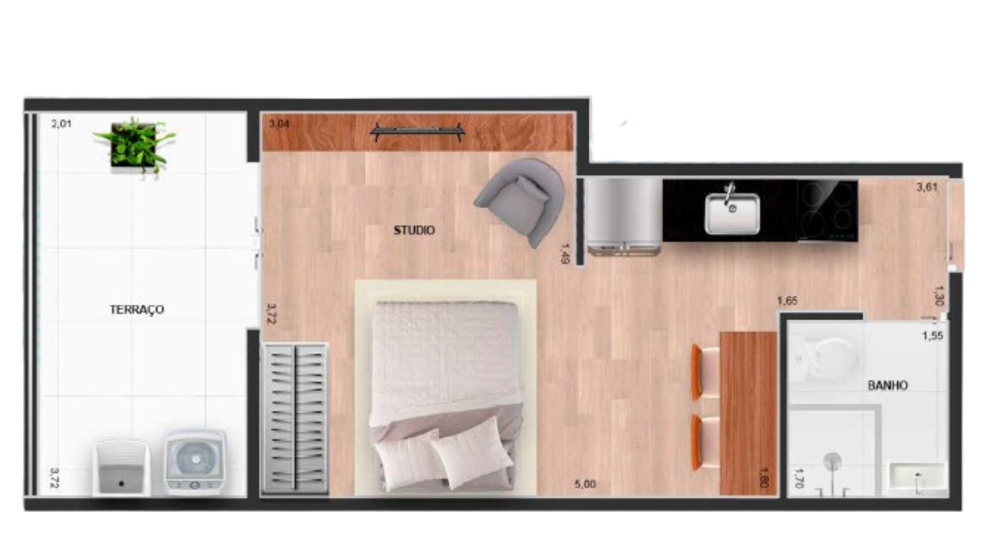 Apartamento, 2 quartos, 42 m² - Foto 15