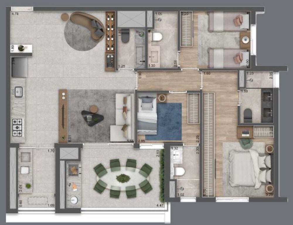 Apartamento, 3 quartos, 106 m² - Foto 15
