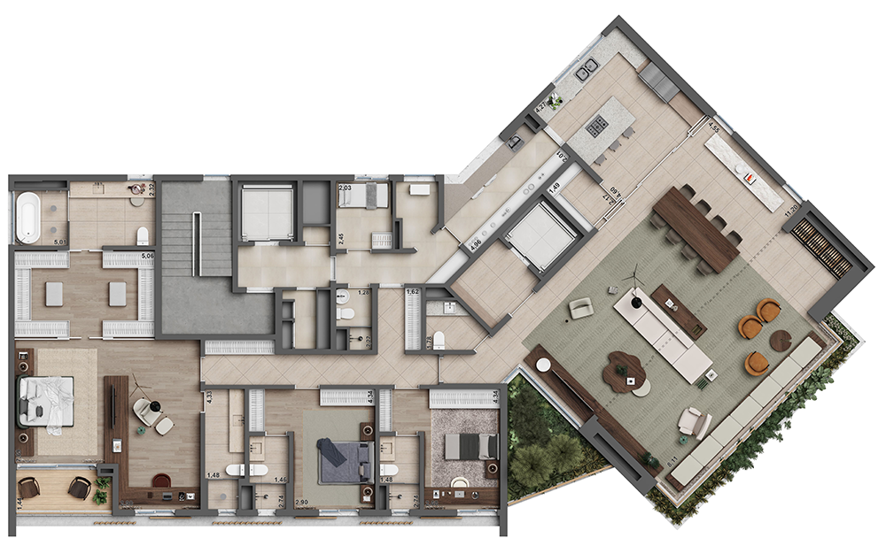 Cobertura, 4 quartos, 663 m² - Foto 11