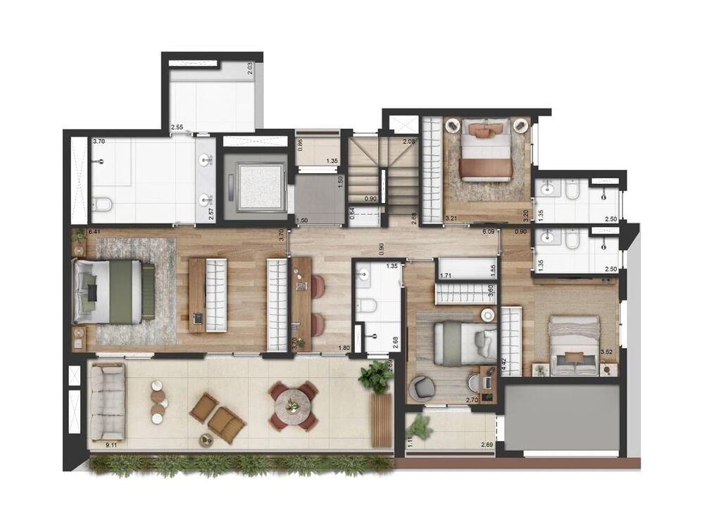 Apartamento, 2 quartos, 127 m² - Foto 1