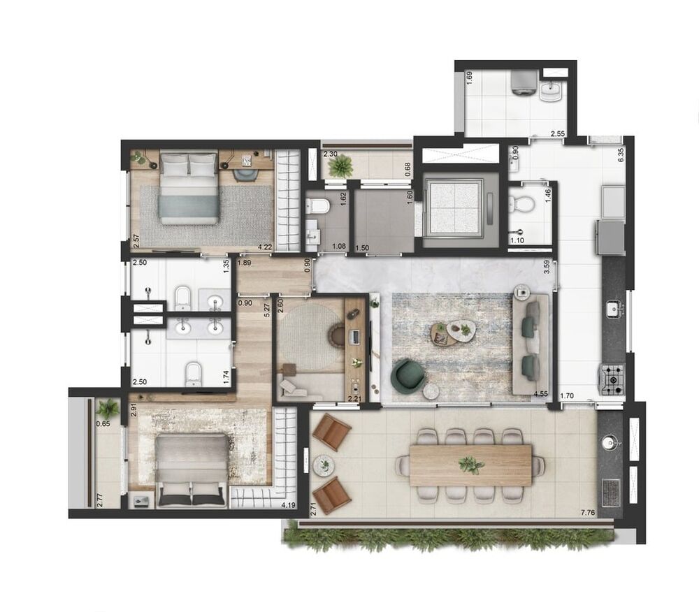 Apartamento, 2 quartos, 127 m² - Foto 5