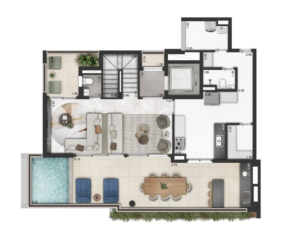 Apartamento, 2 quartos, 127 m² - Foto 2