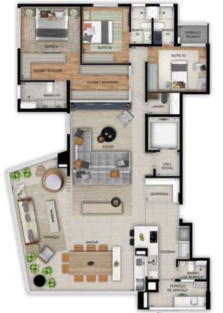 Apartamento, 4 quartos, 195 m² - Foto 4