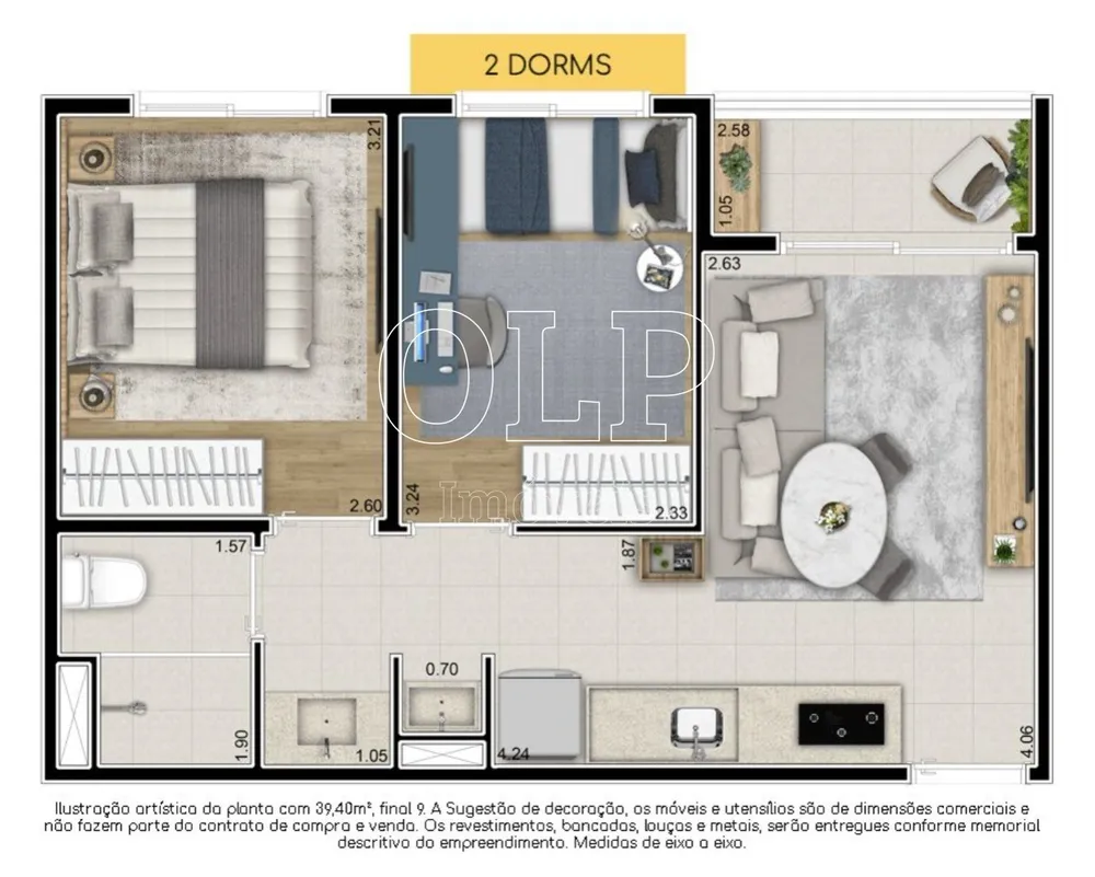 Apartamento, 1 quarto, 40 m² - Foto 5