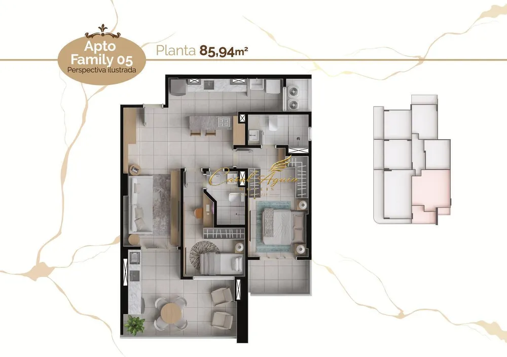 Apartamento, 2 quartos, 85 m² - Foto 1