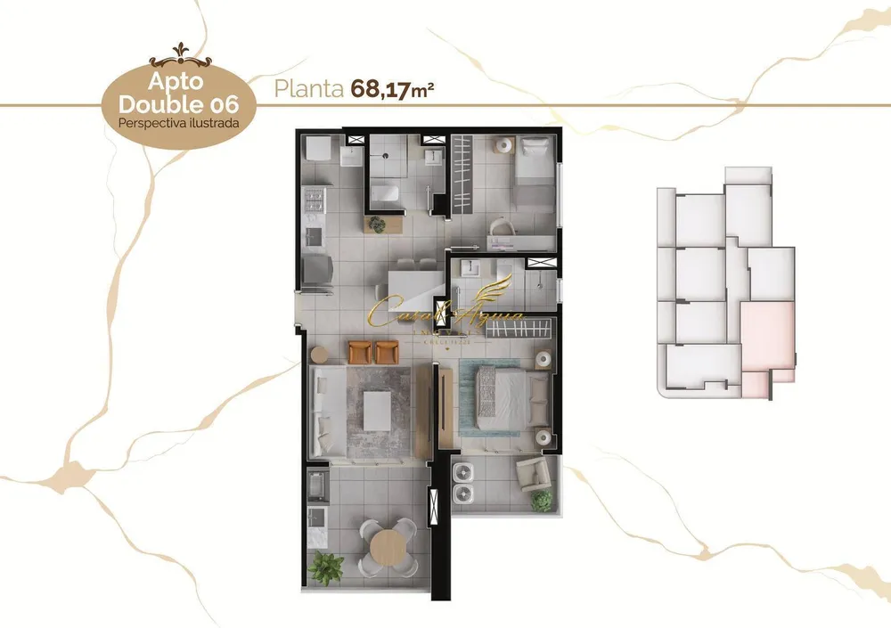 Apartamento, 2 quartos, 91 m² - Foto 1