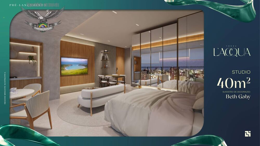 Apartamento à venda com 1 quarto, 34m² - Foto 2