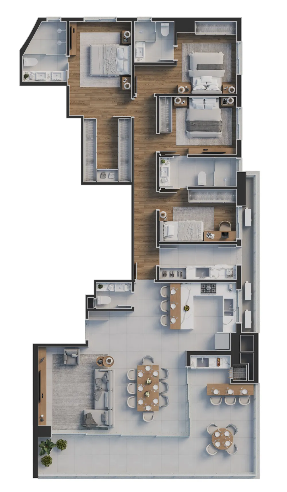 Apartamento, 4 quartos, 161 m² - Foto 1
