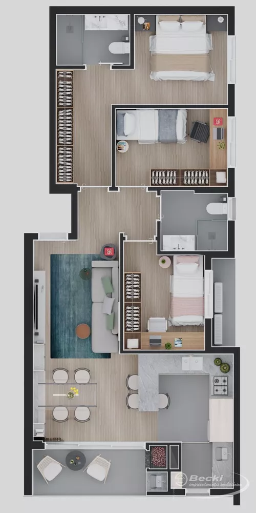 Apartamento, 3 quartos, 85 m² - Foto 2