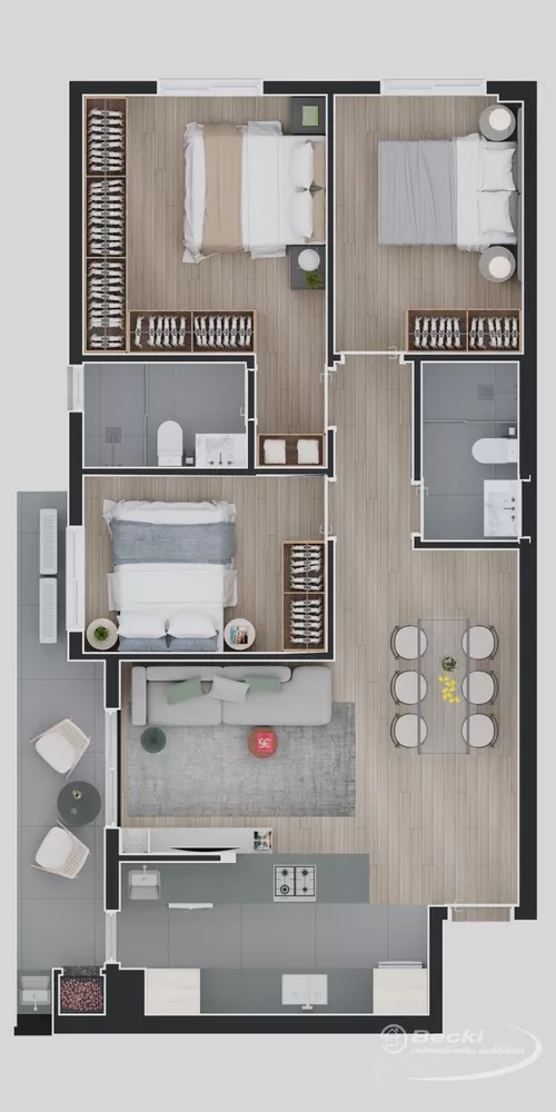 Apartamento, 3 quartos, 85 m² - Foto 4