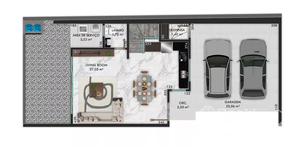 Casa, 3 quartos, 201 m² - Foto 2