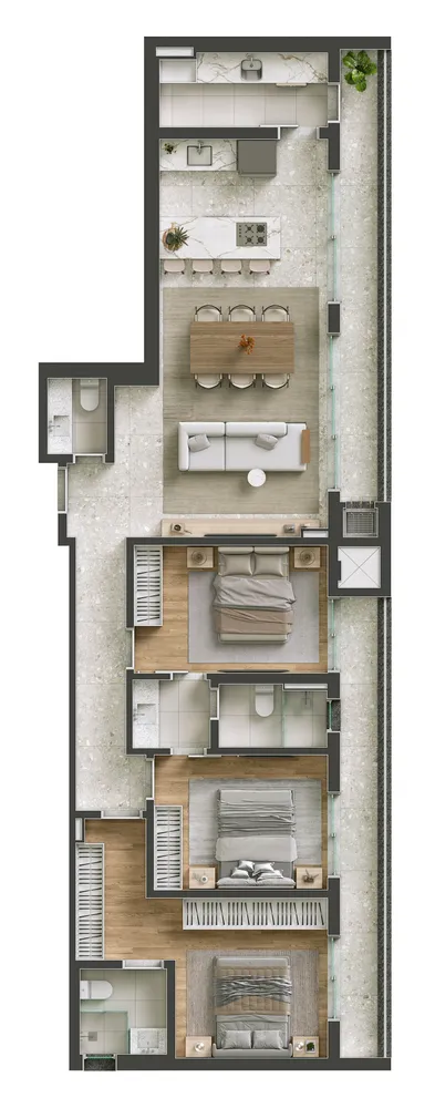 Apartamento, 2 quartos, 69 m² - Foto 4