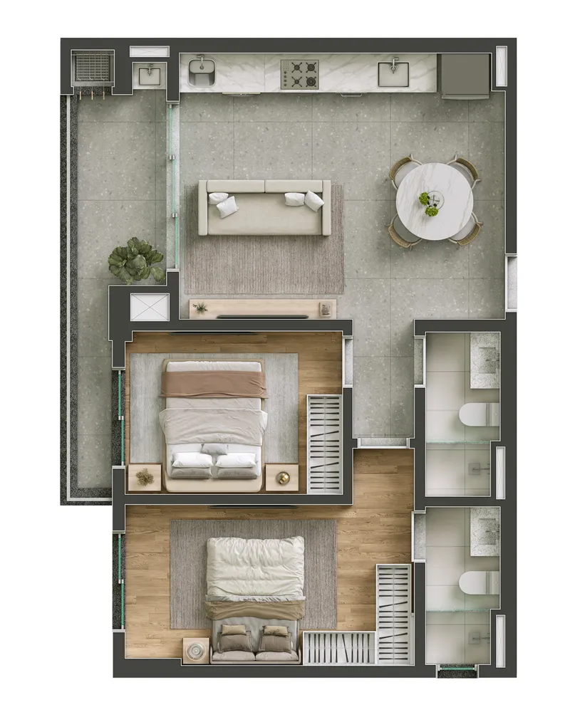 Apartamento, 2 quartos, 65 m² - Foto 11