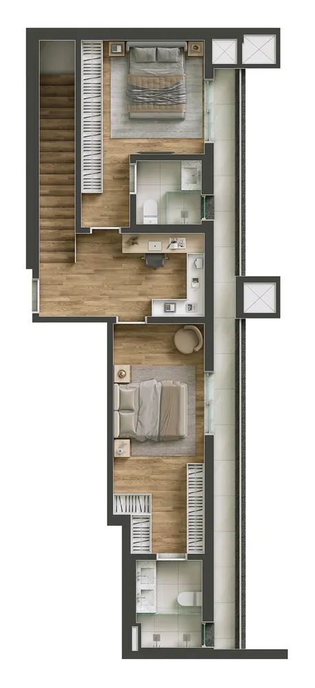Apartamento, 2 quartos, 65 m² - Foto 6