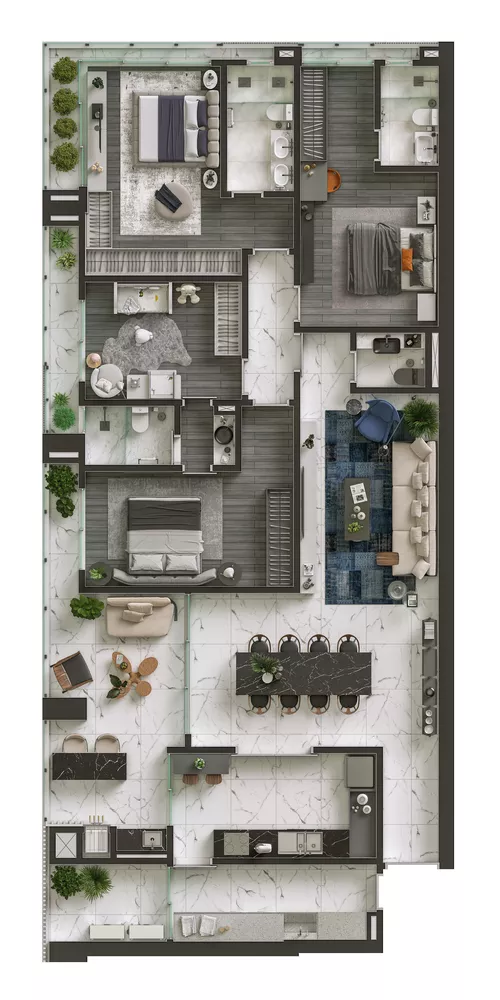 Apartamento, 3 quartos, 167 m² - Foto 10