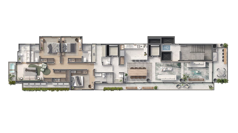 Apartamento à venda com 4 quartos, 230m² - Foto 1