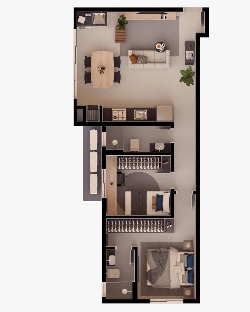 Apartamento, 2 quartos, 58 m² - Foto 5