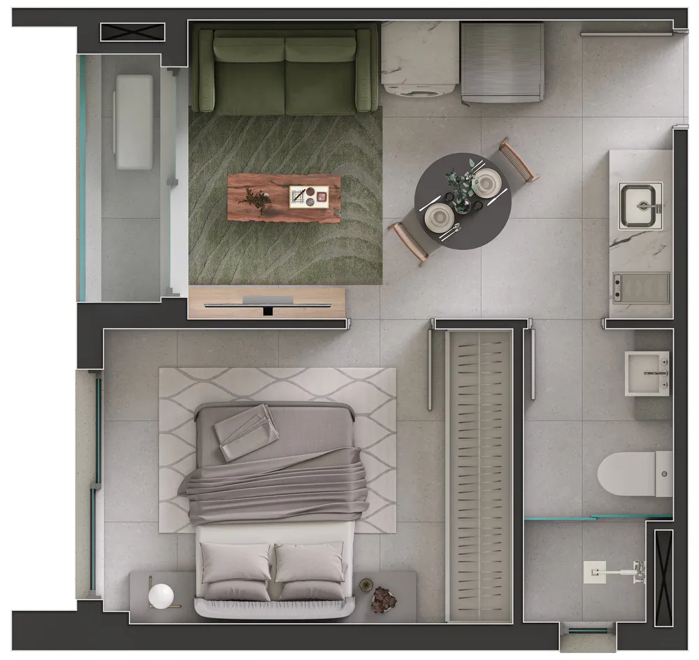 Apartamento, 1 quarto, 34 m² - Foto 10