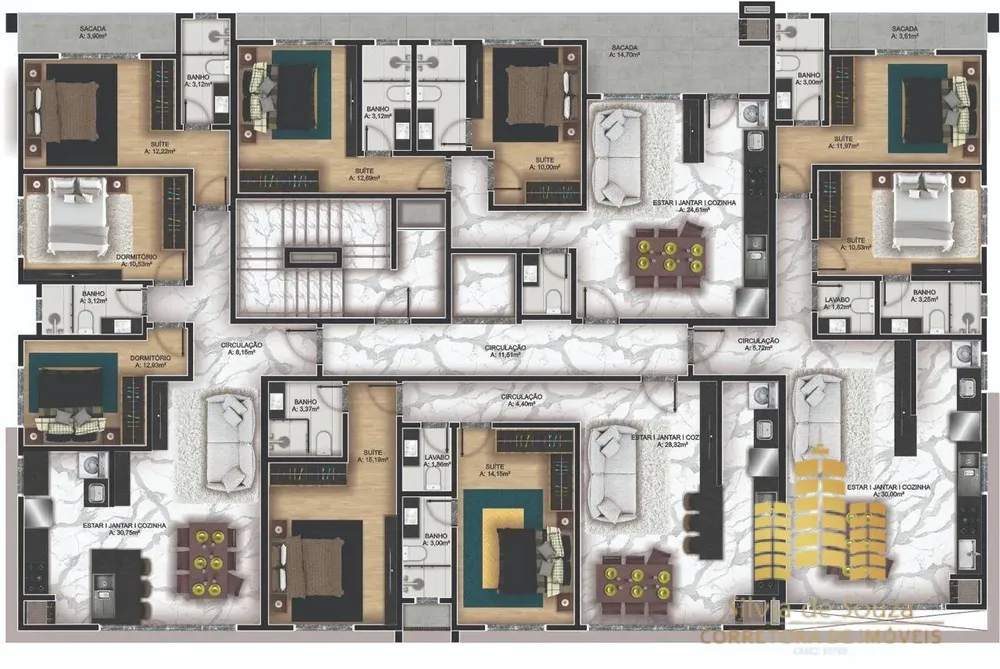 Apartamento, 2 quartos, 80 m² - Foto 6