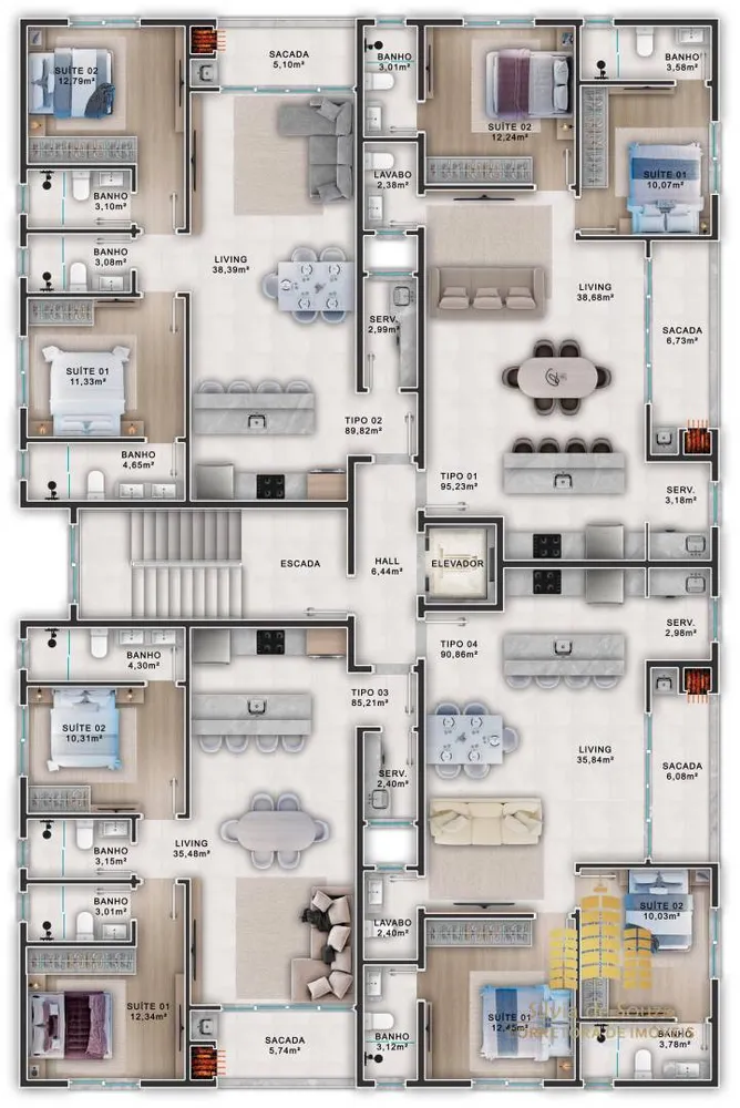 Apartamento, 2 quartos, 85 m² - Foto 6