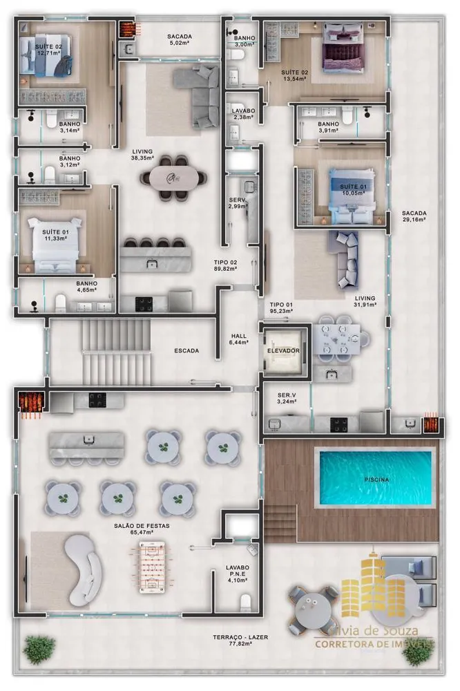Apartamento, 2 quartos, 85 m² - Foto 8