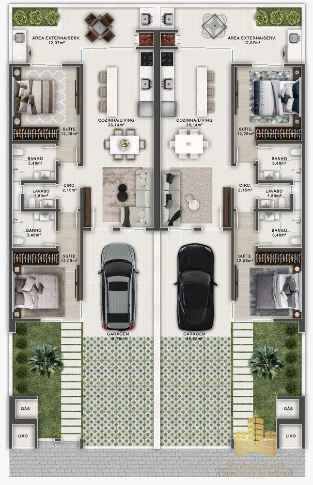 Casa, 2 quartos, 73 m² - Foto 8
