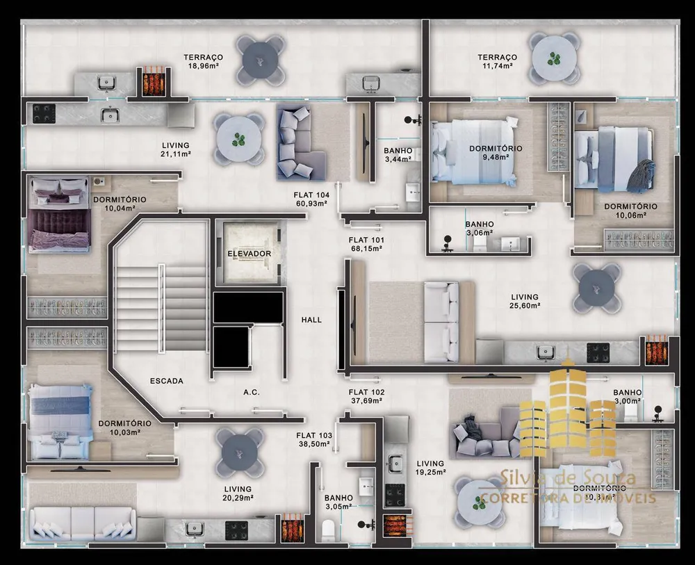 Apartamento, 1 quarto, 37 m² - Foto 6