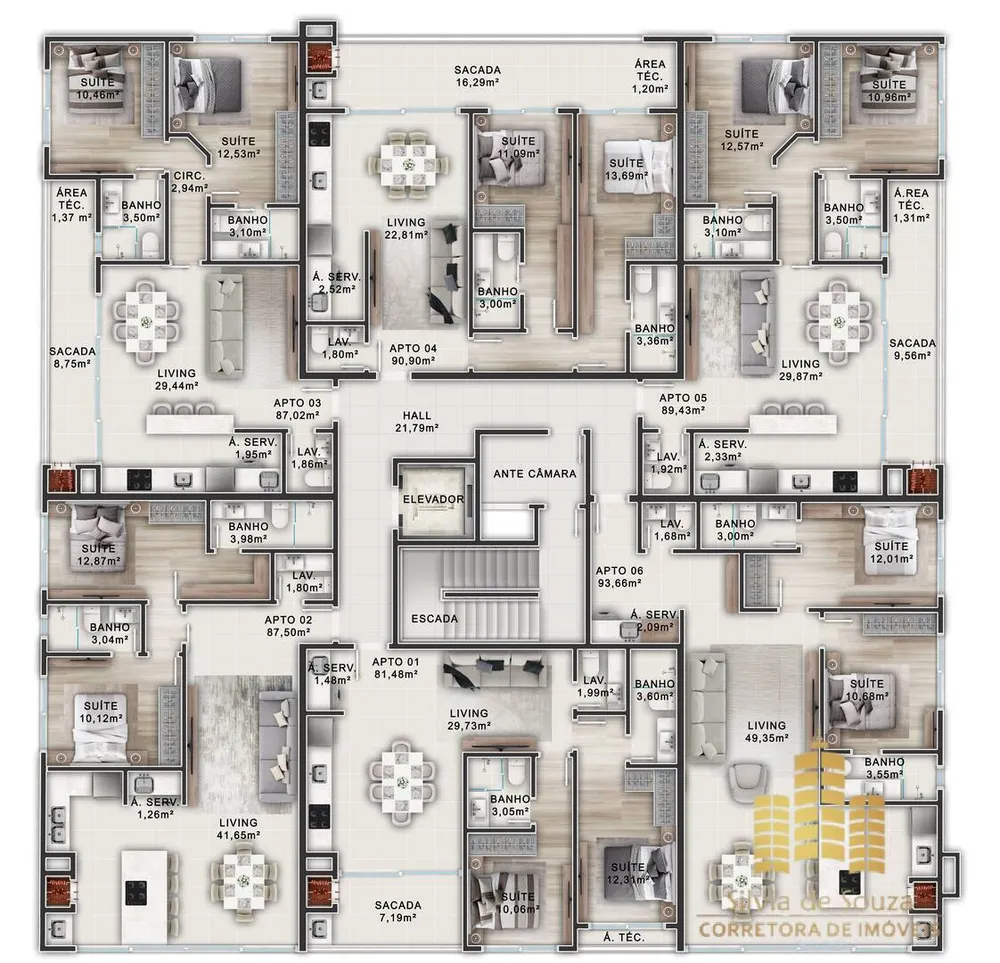 Apartamento, 2 quartos, 89 m² - Foto 7
