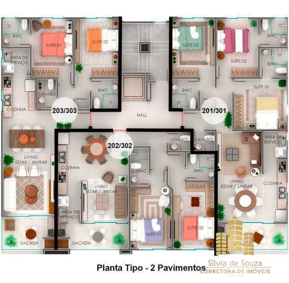 Apartamento, 2 quartos, 84 m² - Foto 6