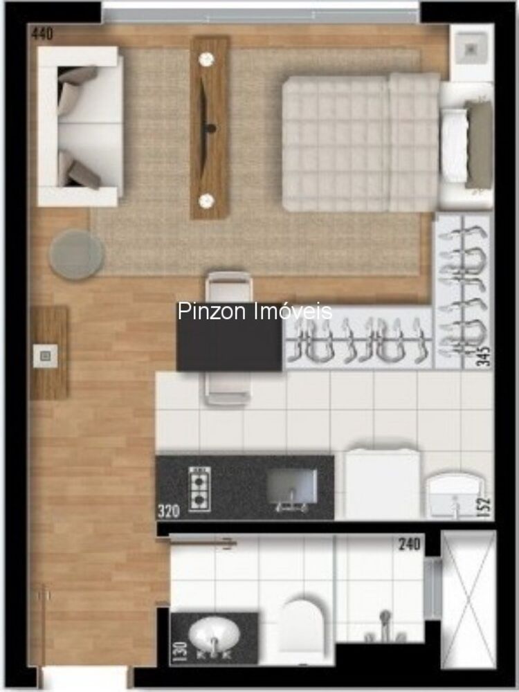 Apartamento, 1 quarto, 31 m² - Foto 21