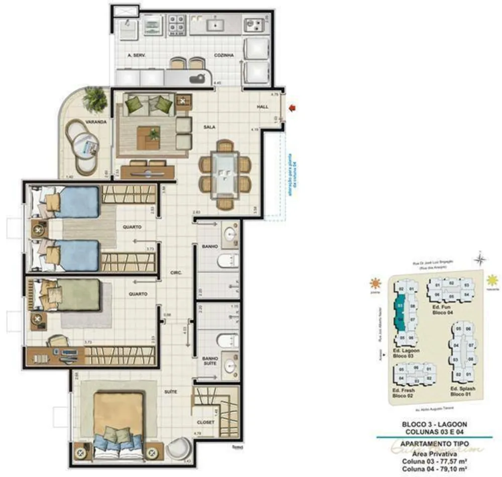 Apartamento, 3 quartos, 80 m² - Foto 26