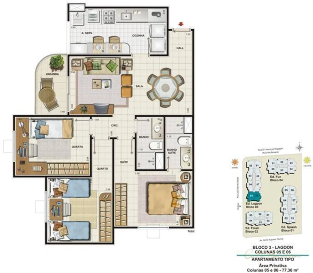 Apartamento, 3 quartos, 80 m² - Foto 25