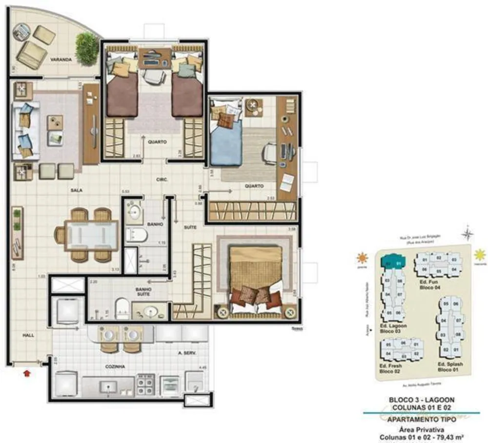 Apartamento, 3 quartos, 80 m² - Foto 27