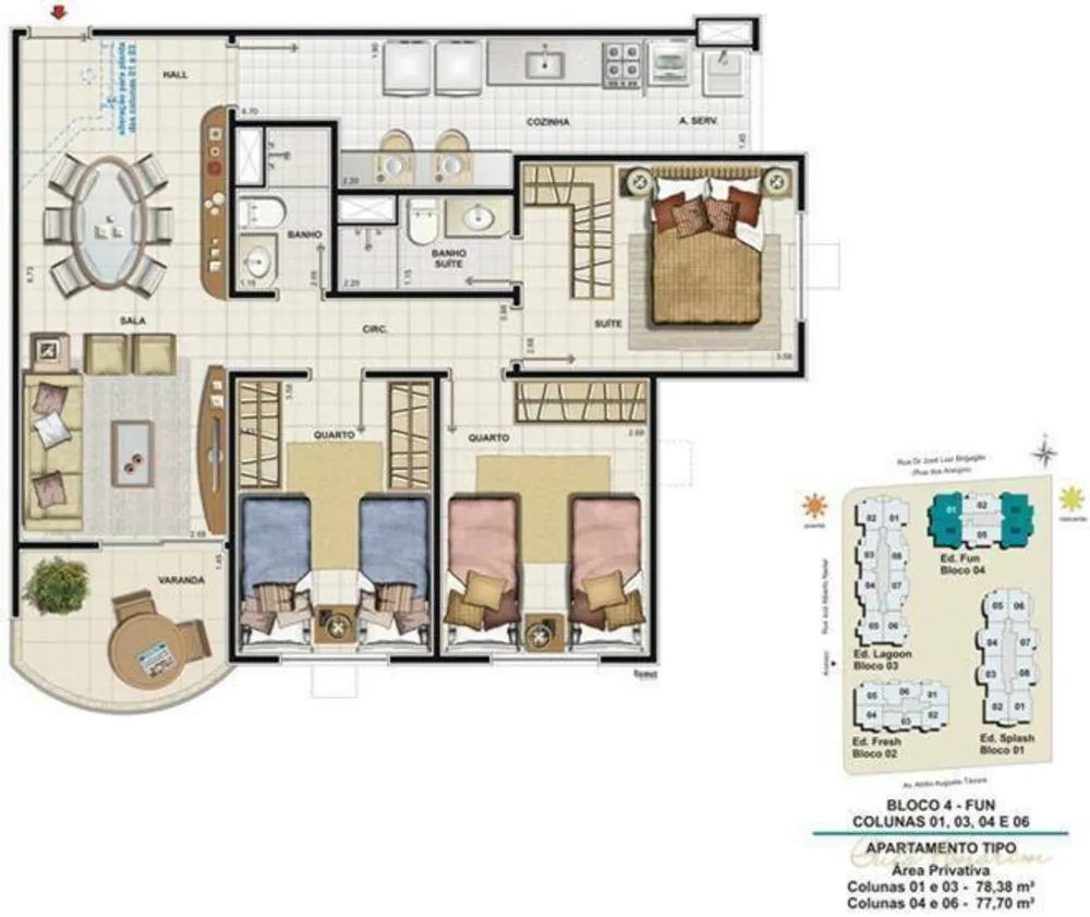 Apartamento, 3 quartos, 80 m² - Foto 24