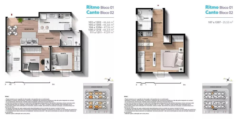 Apartamento, 2 quartos, 47 m² - Foto 2