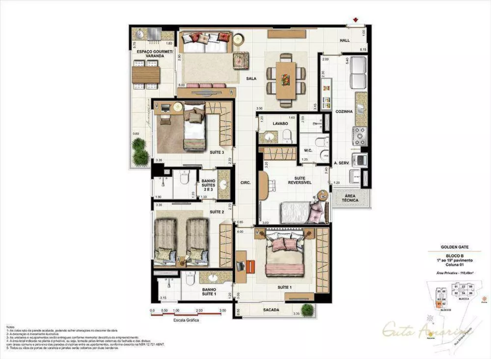 Apartamento, 3 quartos, 115 m² - Foto 27