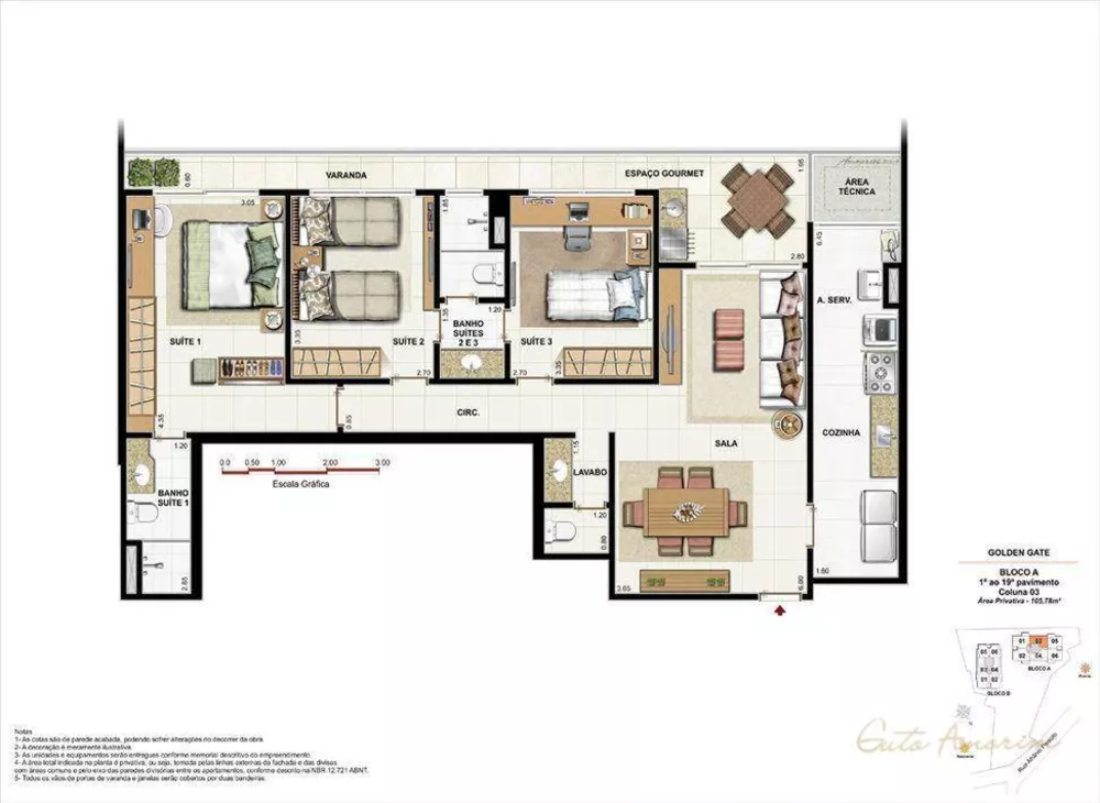 Apartamento, 3 quartos, 115 m² - Foto 29