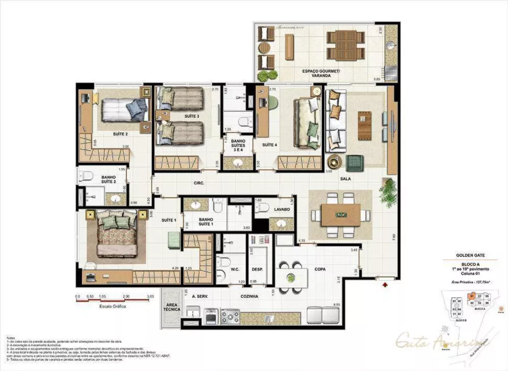 Apartamento, 3 quartos, 115 m² - Foto 30