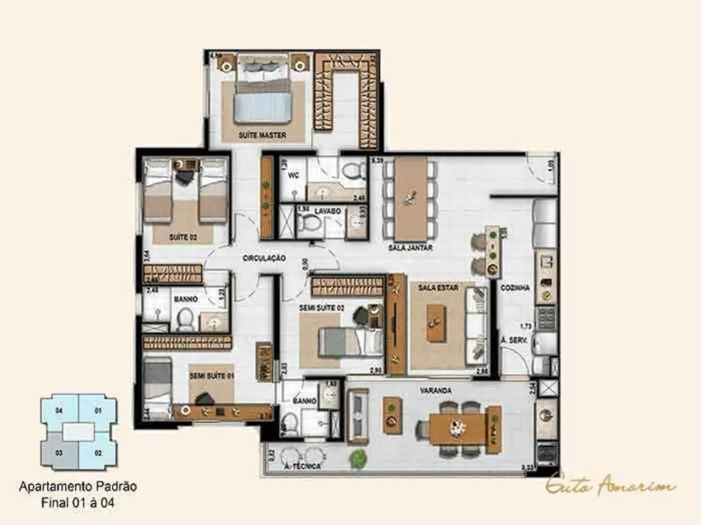 Apartamento, 3 quartos, 125 m² - Foto 56