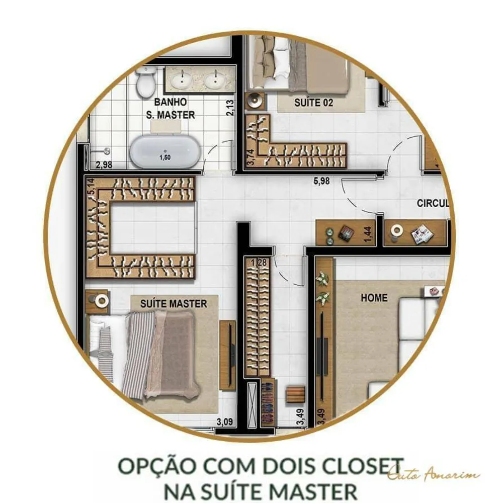 Apartamento, 3 quartos, 125 m² - Foto 53