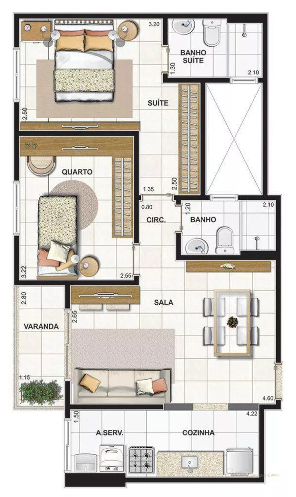 Apartamento, 2 quartos, 60 m² - Foto 10