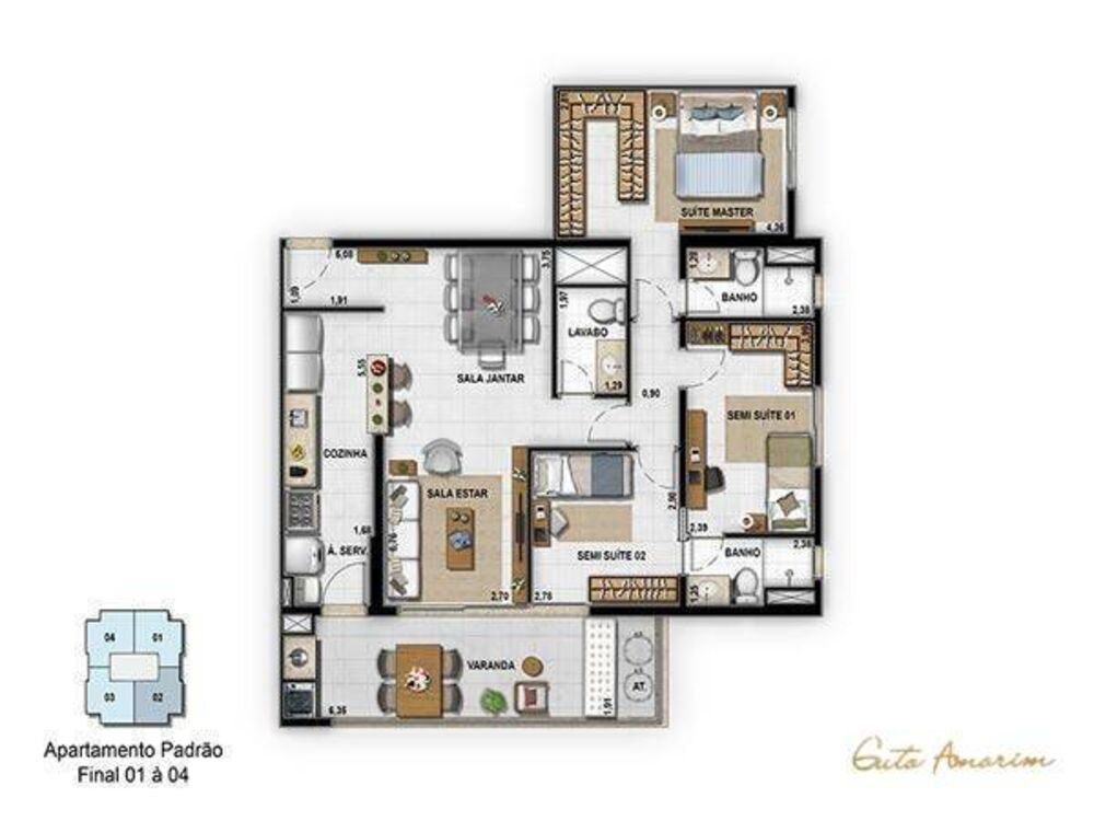 Apartamento, 3 quartos, 102 m² - Foto 40