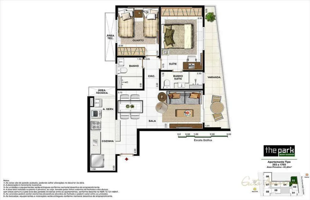 Apartamento, 3 quartos, 73 m² - Foto 6