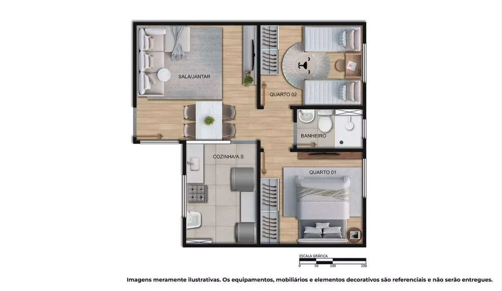 Apartamento, 2 quartos, 55 m² - Foto 11