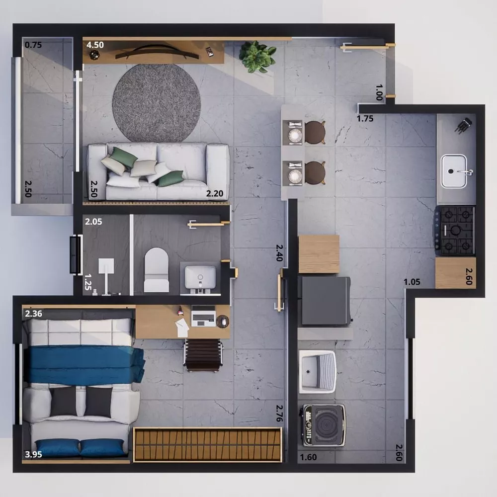 Apartamento, 1 quarto, 37 m² - Foto 22