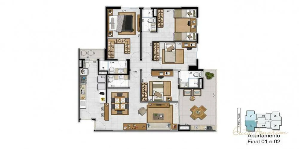 Apartamento, 4 quartos, 120 m² - Foto 44