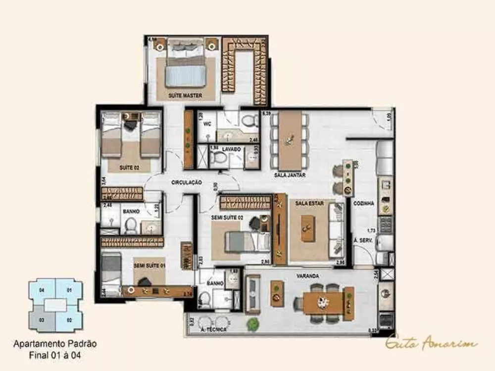 Apartamento, 2 quartos, 125 m² - Foto 39